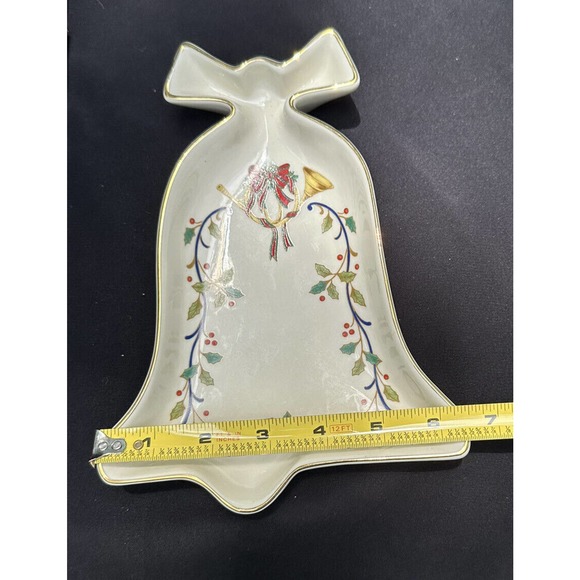 Mikasa Fine Porcelain Holiday Elegance Bell Candy Dish FK001-205 6E - Picture 10 of 11